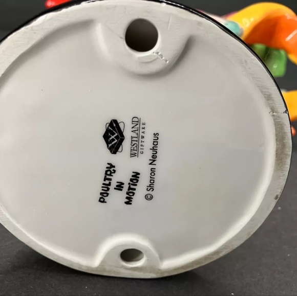 Poultry in Motion Rooster Statue Vintage Sharon Neahaus Created Artist - Picture 8 of 8